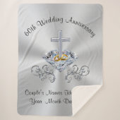 Christelijke 60ste verjaardag geschenken gooien de sherpa deken (Voorkant)