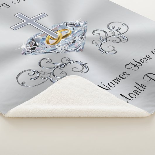 Christelijke 60ste verjaardag geschenken gooien de sherpa deken (3/4)