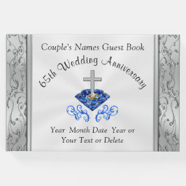 Christelijke 65ste bruiloft Jubileum gastenboek