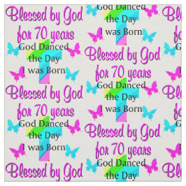 CHRISTELIJKE 70E VERJAARDAG STOF