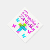 CHRISTELIJKE 75E GEPERSONALISEERD VERJAARDAG SERVE SERVET (Hoek)