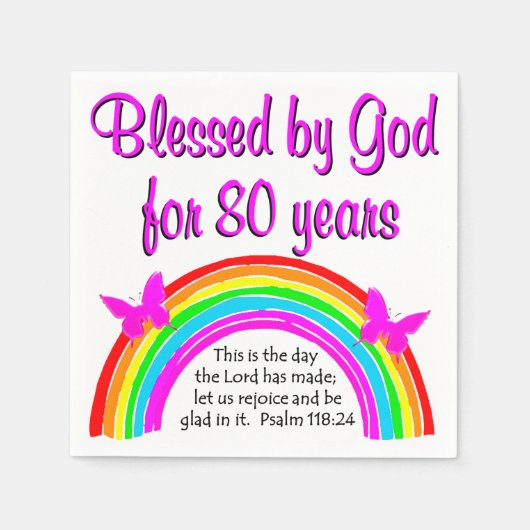 CHRISTELIJKE 80E BIRTHDAY SERVET (Voorkant)