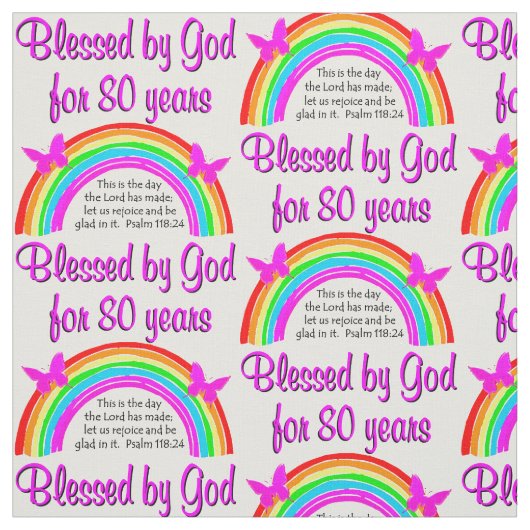 CHRISTELIJKE 80E BIRTHDAY STOF (Swatch)