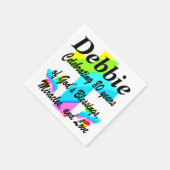 CHRISTELIJKE 80E VERJAARDAG REGENBOOG CUSTOM SERVE SERVET (Hoek)