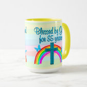 CHRISTELIJKE 85E VERJAARDAG ZEGENINGEN MOK (Voorkant rechts)