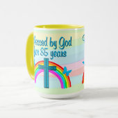 CHRISTELIJKE 85E VERJAARDAG ZEGENINGEN MOK (Voorkant links)