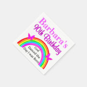 CHRISTELIJKE 90E VERJAARDAG GEPERSONALISEERDE SERV SERVETTEN (Hoek)