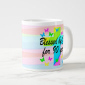 CHRISTELIJKE 90E VERJAARDAG ZEGENINGEN MOK (Voorkant rechts)