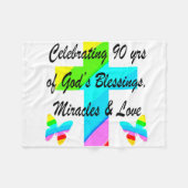 CHRISTELIJKE 90th Fleece Deken (Voorkant (Horizontaal))