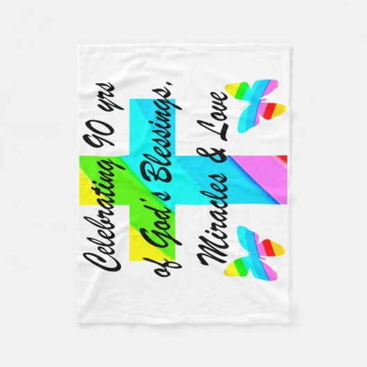 CHRISTELIJKE 90th Fleece Deken (Voorkant)