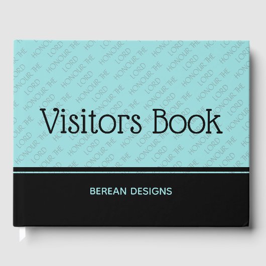 Christelijke AANGEPASTE HOOR VOOR LANDBEZOEKERS Gastenboek (Voorkant)