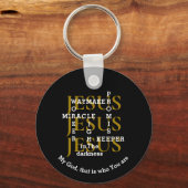 Christelijke aangepaste JESUS-Waymaker Sleutelhanger (Voorkant)