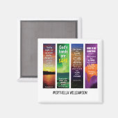 Christelijke Aangepaste Naam BIJBEL SCHRIFT VERZEN Magneet (Voorkant / Achterkant)