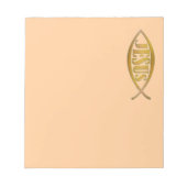 CHRISTELIJKE AANKONDIGDE AANKONDIGING VOOR KLANTEN NOTITIEBLOK (Voorkant)