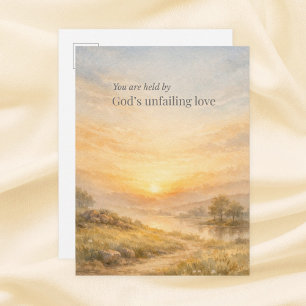 Christelijke Aanmoediging: Gods Onfeilbare Liefde Briefkaart