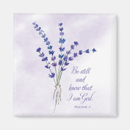 Christelijke Aanmoediging Lavendel met Schriftuur Magneet