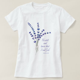 Christelijke Aanmoediging Lavendel met Schriftuur T-shirt