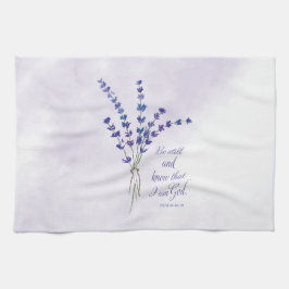 Christelijke Aanmoediging Lavendel met Schriftuur Theedoek