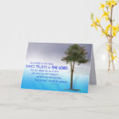 Christelijke aanmoediging Schrift groet Kaart (Gele Bloem)