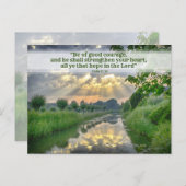 Christelijke aanmoediging van de Scène Calm Briefkaart (Voorkant / Achterkant)