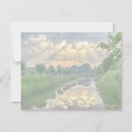 Christelijke aanmoediging van de Scène Calm  Kaart (Achterkant)