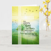 Christelijke aanmoediging voor herstellende versla kaart (Gele Bloem)