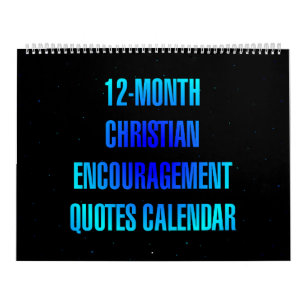 Christelijke Aanmoedigingscitaten voor 12 maanden Kalender
