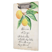 Christelijke Abide Fruitful Sinaasappels Klembord (Links)