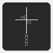 Christelijke Abstracte Bijbelversie Vierkante Sticker (Voorkant)