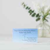 Christelijke Abstracte Blue Sky Cross Church Visitekaartje (Staand voorkant)