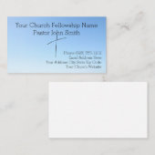 Christelijke Abstracte Blue Sky Cross Church Visitekaartje (Voorkant / Achterkant)