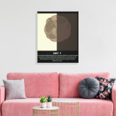 Christelijke abstracte minimale art-genesis dag1 s canvas afdruk (Insitu (Woonkamer))