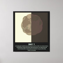 Christelijke abstracte minimale art-genesis dag1 s