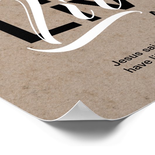 Christelijke ABUNDANT Life Inspirerend Scripts Poster (Hoek)