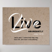 Christelijke ABUNDANT Life Inspirerend Scripts Poster (Voorkant)