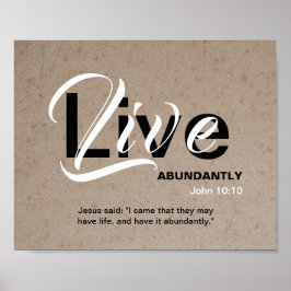 Christelijke ABUNDANT Life Inspirerend Scripts Poster