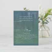 Christelijke affirmatie en bijbel bedankkaart (Staand voorkant)