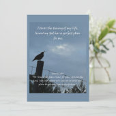 Christelijke affirmatie en bijbel feestdagenkaart (Staand voorkant)