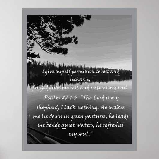 Christelijke affirmatie en bijbel poster (Voorkant)