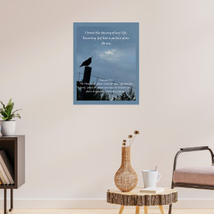 Christelijke affirmatie en bijbel poster
