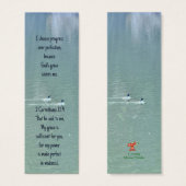 Christelijke affirmatie Quote & Scripture Bladwijz Mini Visitekaartjes (Voorkant /achterkant)