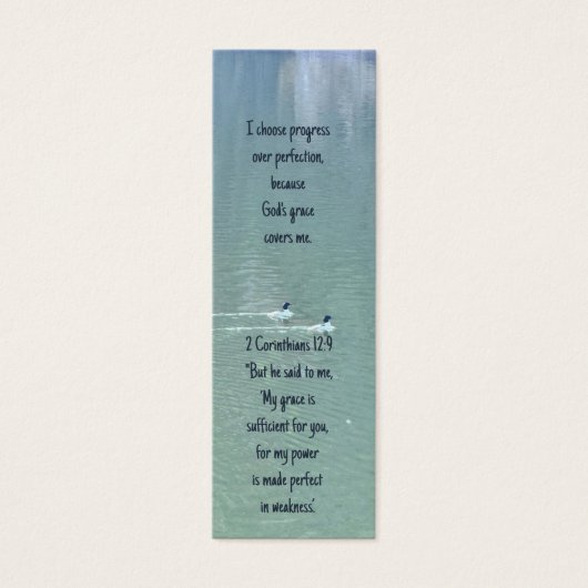 Christelijke affirmatie Quote & Scripture Bladwijz Mini Visitekaartjes (Voorkant)