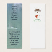 Christelijke affirmatie Quote & Scripture Bladwijz Mini Visitekaartjes (Voorkant /achterkant)