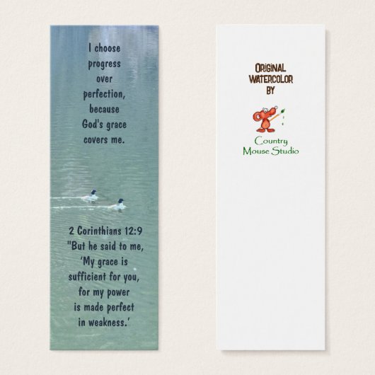 Christelijke affirmatie Quote & Scripture Bladwijz Mini Visitekaartjes (Voorkant /achterkant)