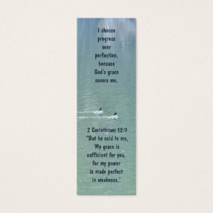 Christelijke affirmatie Quote & Scripture Bladwijz Mini Visitekaartjes