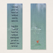 Christelijke affirmatie Quote & Scripture Bladwijz Mini Visitekaartjes (Voorkant /achterkant)