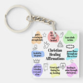 Christelijke Affirmaties Healing Sleutelhanger (voorkant)