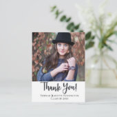 Christelijke Afstudeer Dank Typografie Briefkaart (Staand voorkant)