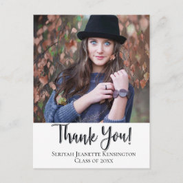 Christelijke Afstudeer Dank Typografie Briefkaart