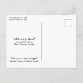 Christelijke Afstuderen Bedankt Typografie Briefkaart (Achterkant)